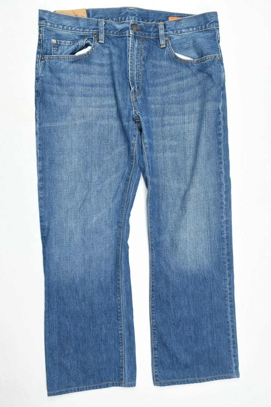 Vintage GAP 1969 Boot Cut Jeans Mens 35x30 Blue Relaxed Fit Low Rise Y2K Denim